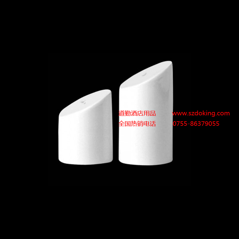 9001C619 英國Steelite 西餐陶瓷鹽罐/胡椒罐