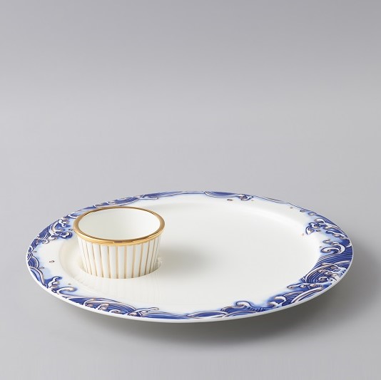 國瓷永豐源先生瓷海上明珠2頭冰激凌水果盤套裝 國瓷永豐源先生瓷海上明珠2頭冰激凌水果盤套裝