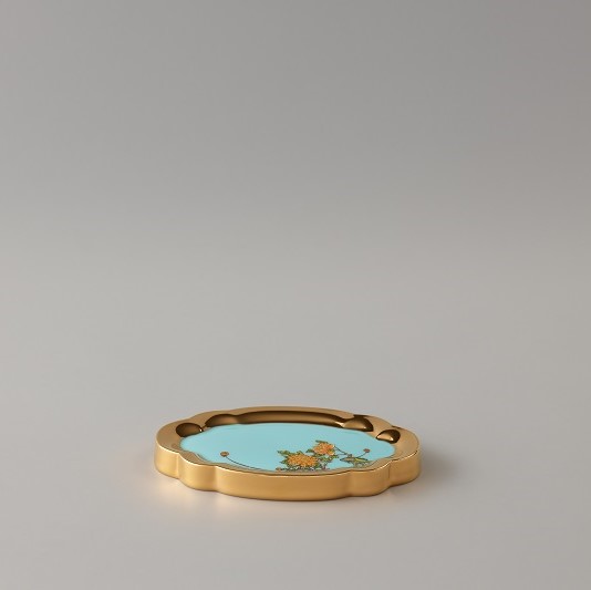 國瓷永豐源元杭160mm*105mm瓜棱樹枝毛巾碟 國瓷永豐源元杭160mm*105mm瓜棱樹枝毛巾碟