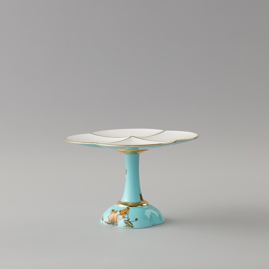 國瓷永豐源元杭160mm瓜棱樹枝高腳茶點盤 國瓷永豐源元杭160mm瓜棱樹枝高腳茶點盤